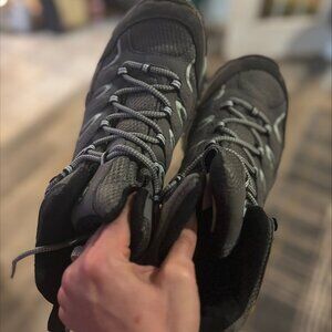 Merrell Moab 2 Mid Gtx Hiking Boots, Womens Gray, Size 10
